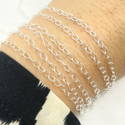 Sterling Silver Smooth Oval Link Chain